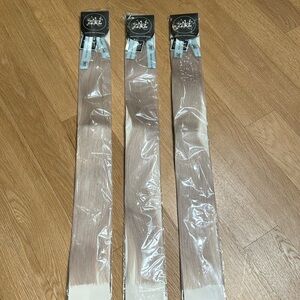 Zala hair tape-in extensions 24 inches #60 ice queen platinum (3 packs 60 pcs)